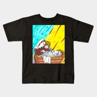 The birth of Jesus Kids T-Shirt